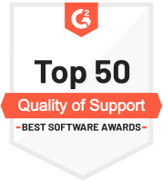 G2 Top 50 Quality of Support